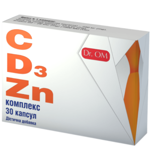 комплекс C + D3 + Zn від Dr.OM ﹘ тріо вітамінів та цинку від застуди та вірусів