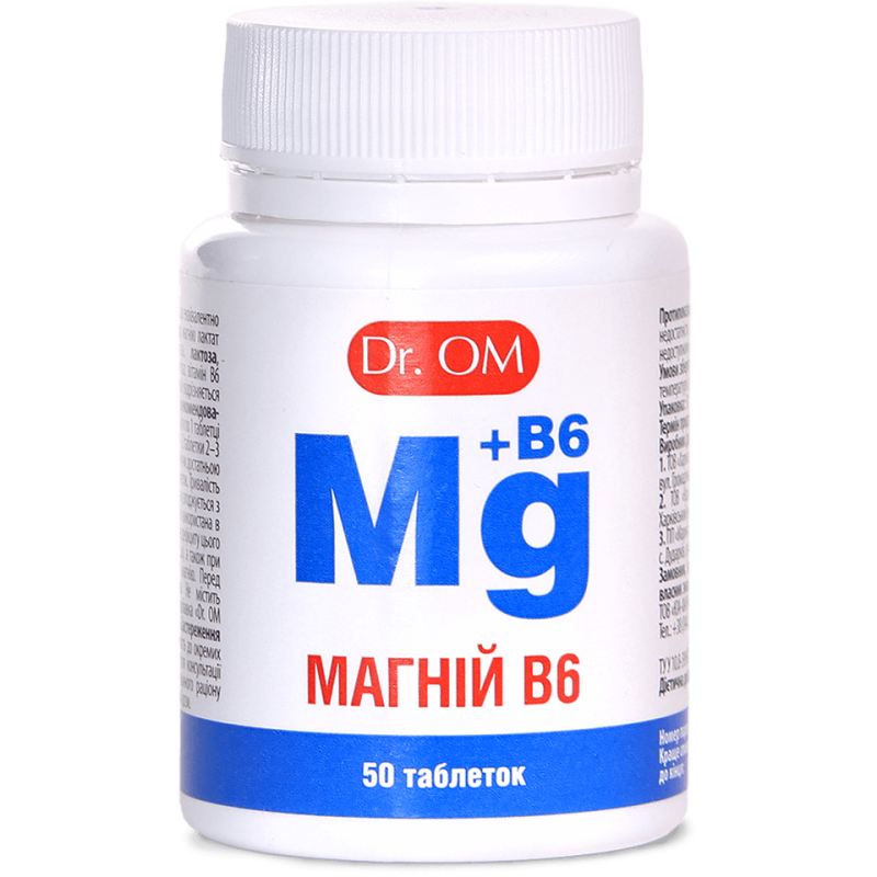 Магний B6 Dr.OM ﹘ защита от стресса, судорог и боли - UA Pharm .